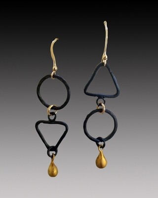 Triangle and Circle Earrings