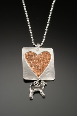 Heart with Dog Charm