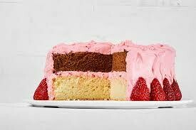 Double layer, two Flavored Cake