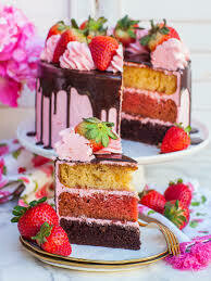 Triple layers, triple cake flavor (tall cakes)