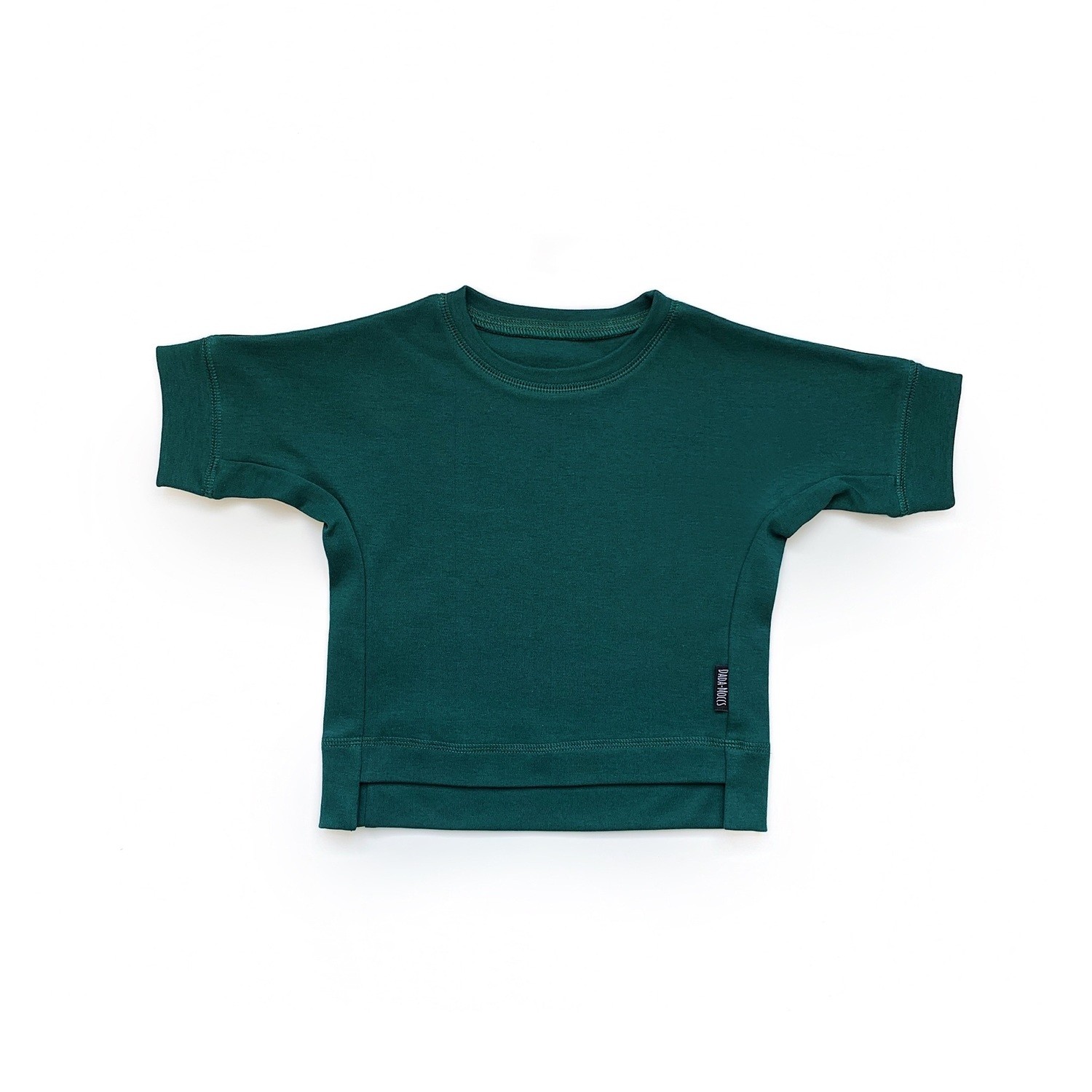 Базовая футболка оверсайз (темно-зеленый)