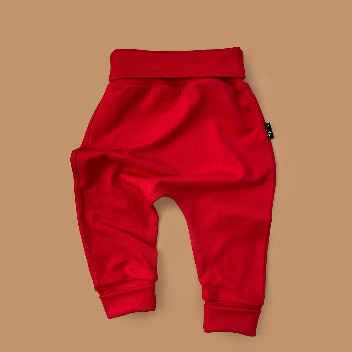 Легкие трикотажные брюки (красный)
