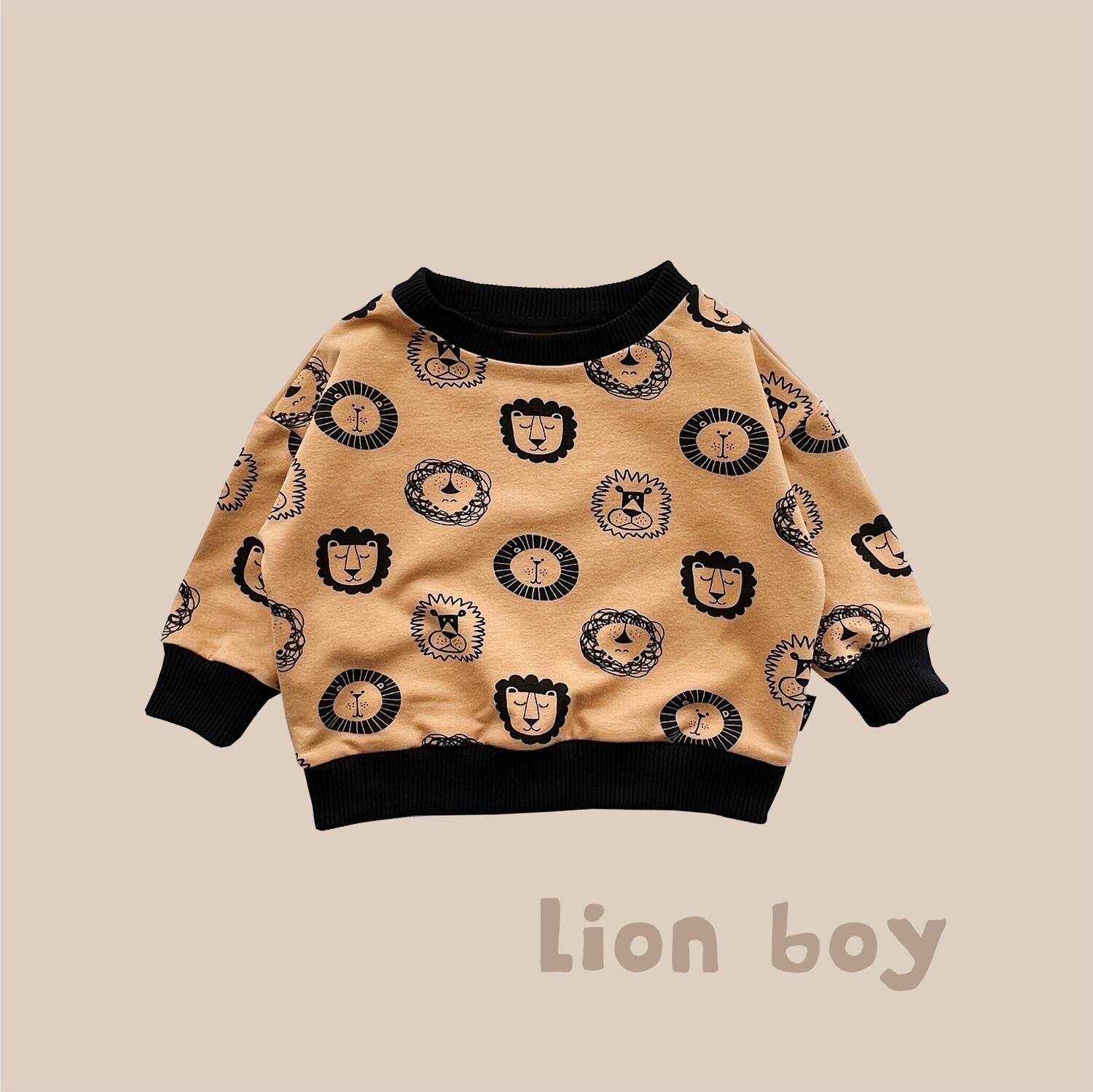 Свитшот Lion Boy (охра + львы)