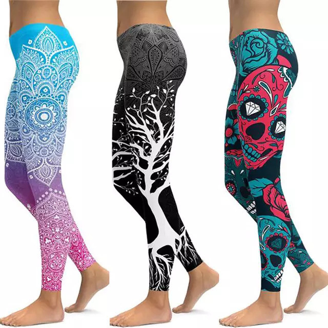 Unique Print Yoga Fitness Leggings