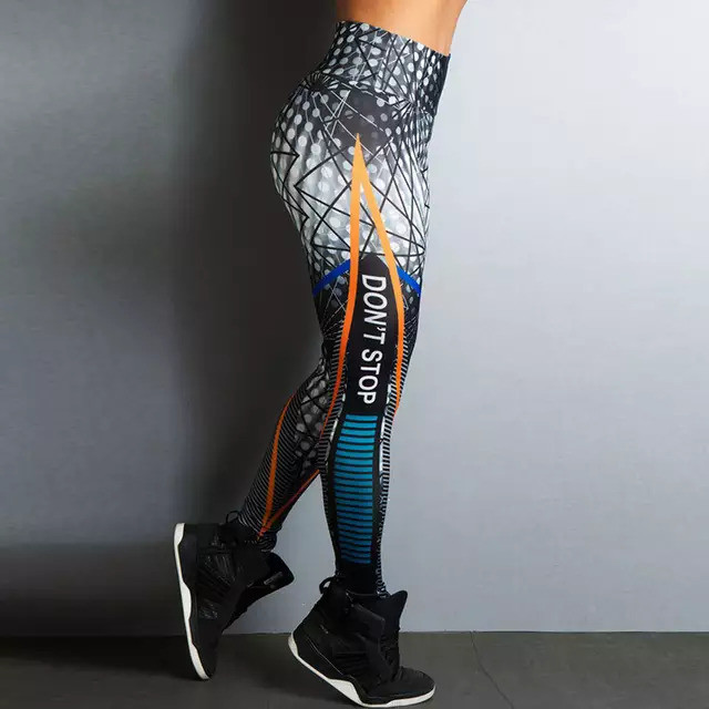 Stretch Sexy Printed Yoga Fitness Leggings