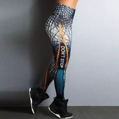 Stretch Sexy Printed Yoga Fitness Leggings