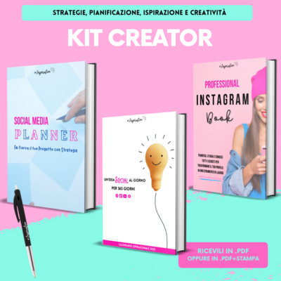 KIT CREATOR: Social Media Planner+Calendario 2022+Instagram Book