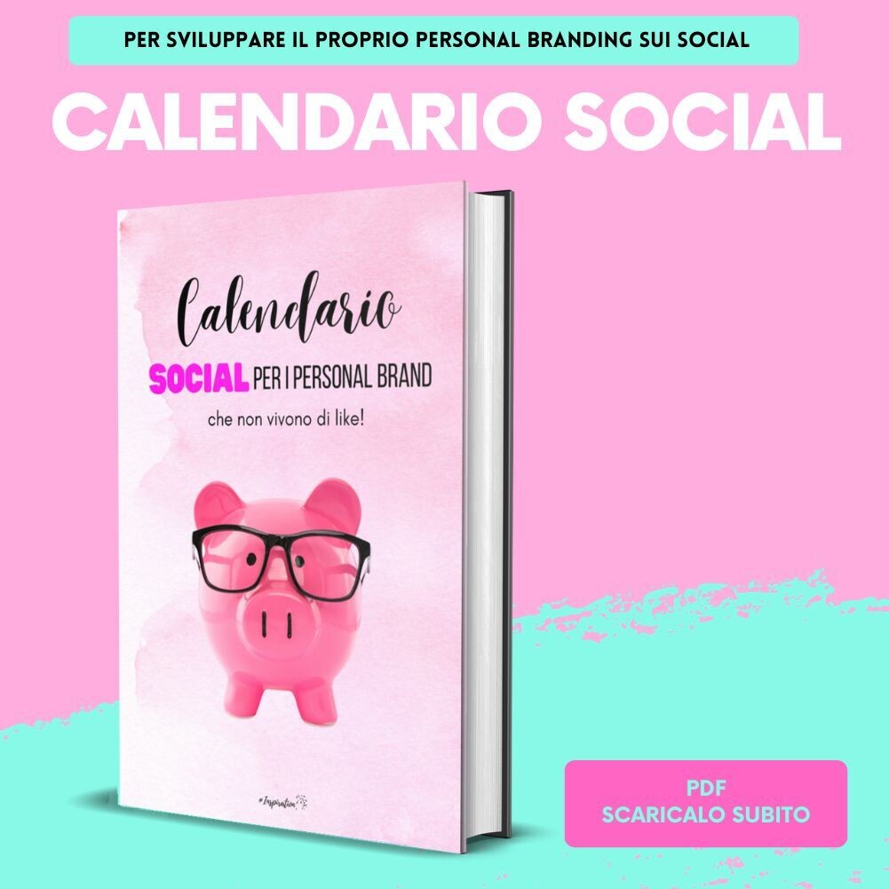 Calendario Social per Personal Brand |in .pdf|