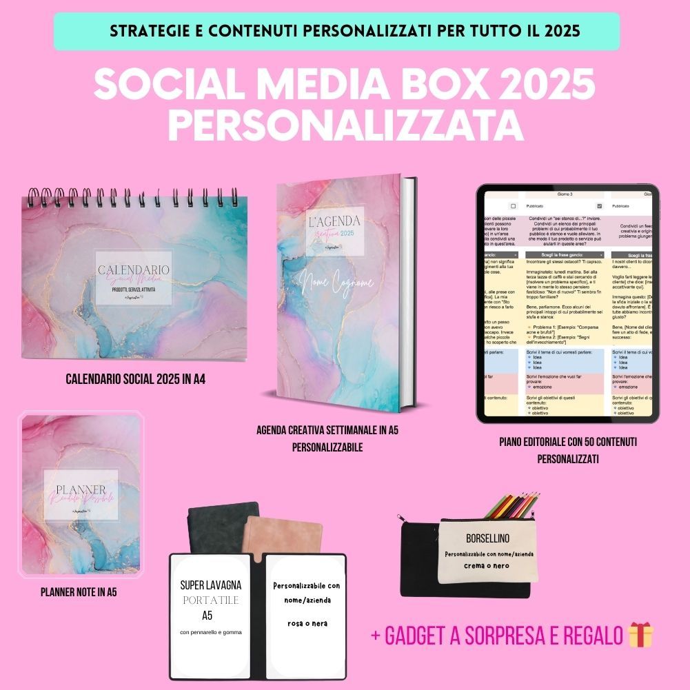 Social Media BOX 2025 personalizzata