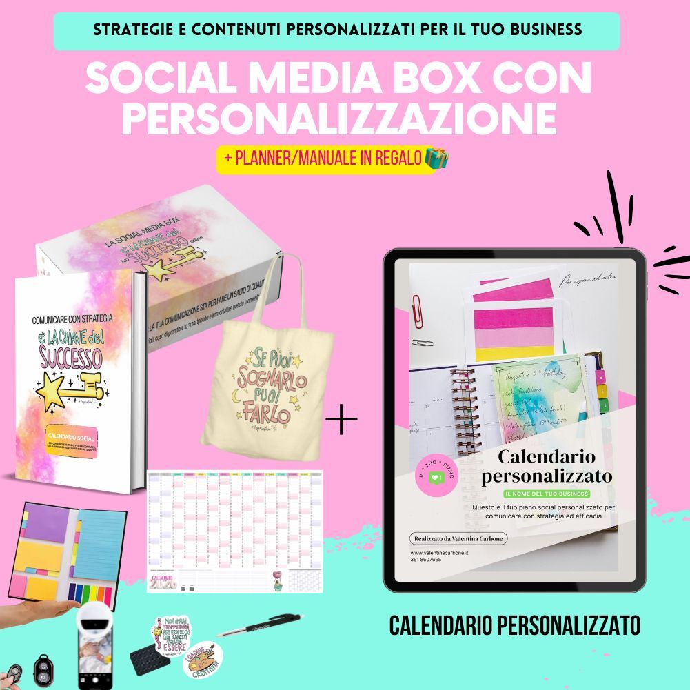 Social Media BOX 2025-2026 personalizzata