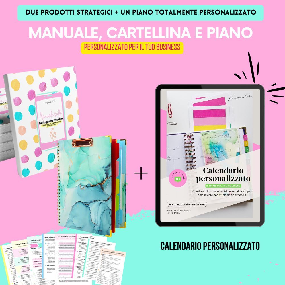 Manuale  + Cartellina + PIANO PERSONALIZZATO
