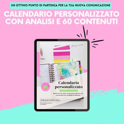 Calendario personalizzato con Analisi e 60 contenuti