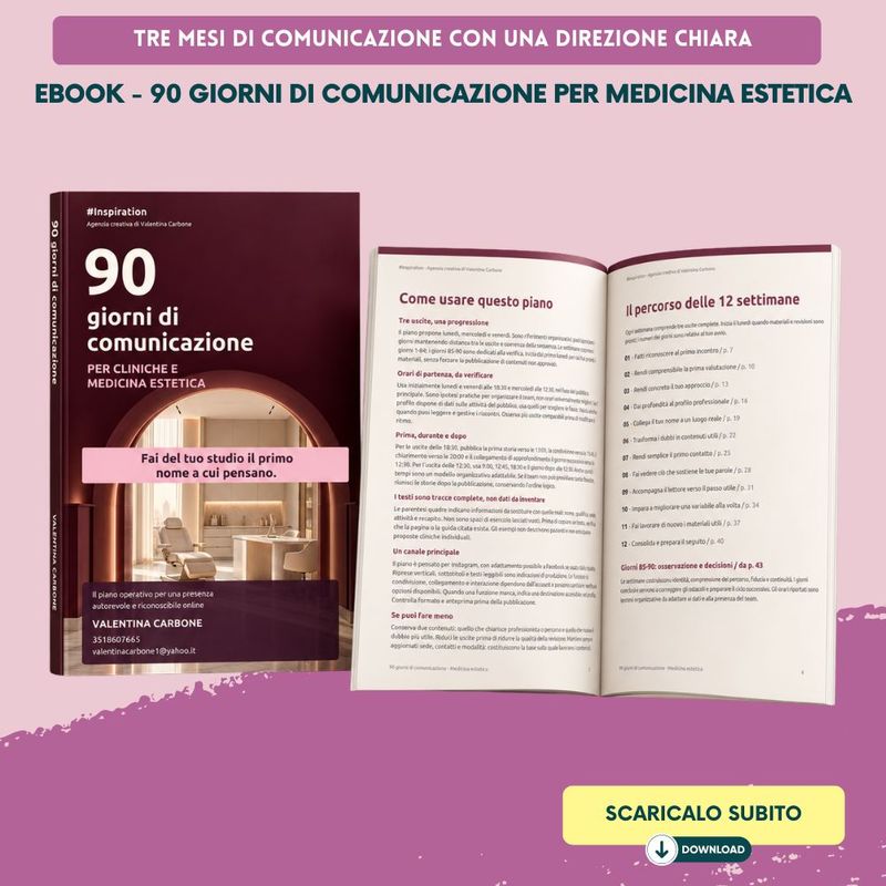 90 giorni di contenuti per Medicina Estetica - Ebook in .pdf