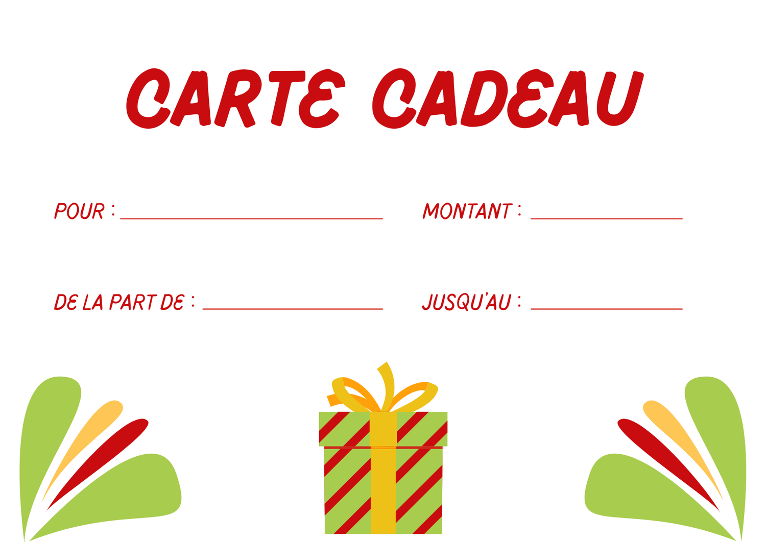 Carte cadeau