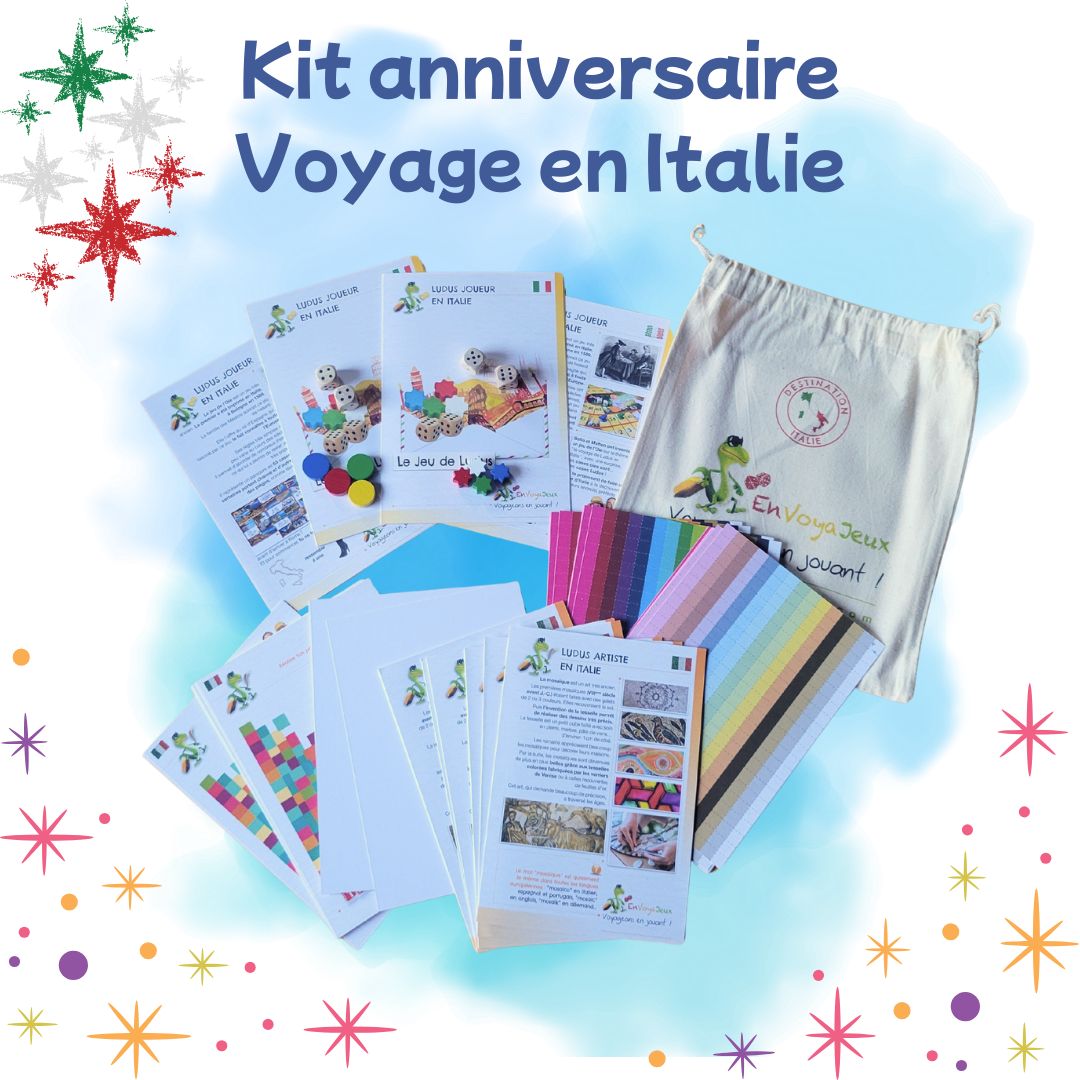 Kit anniversaire "Voyage en Italie"