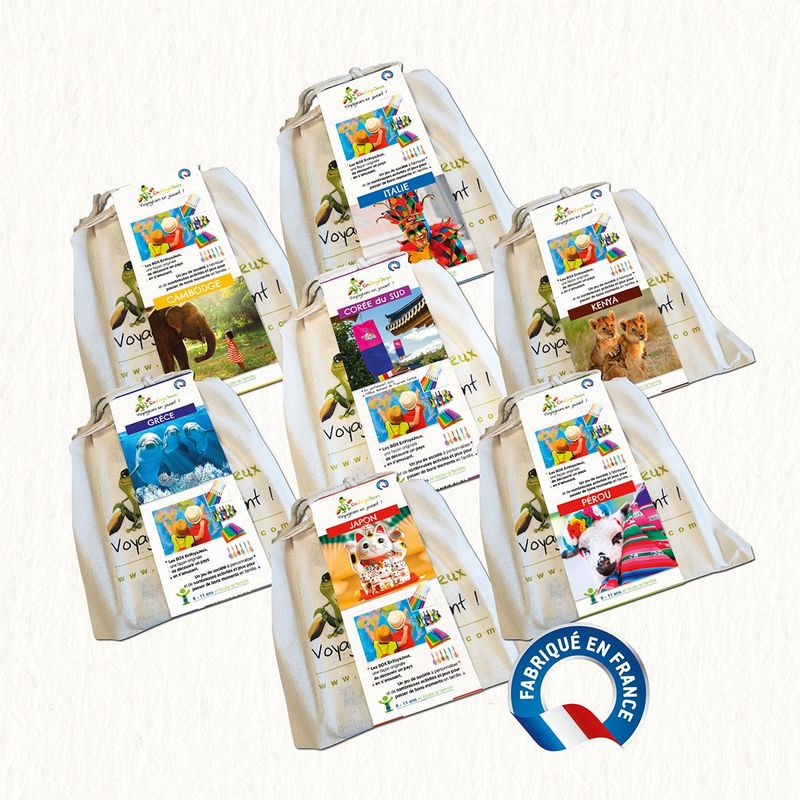 Voyageons en jouant - Box pays