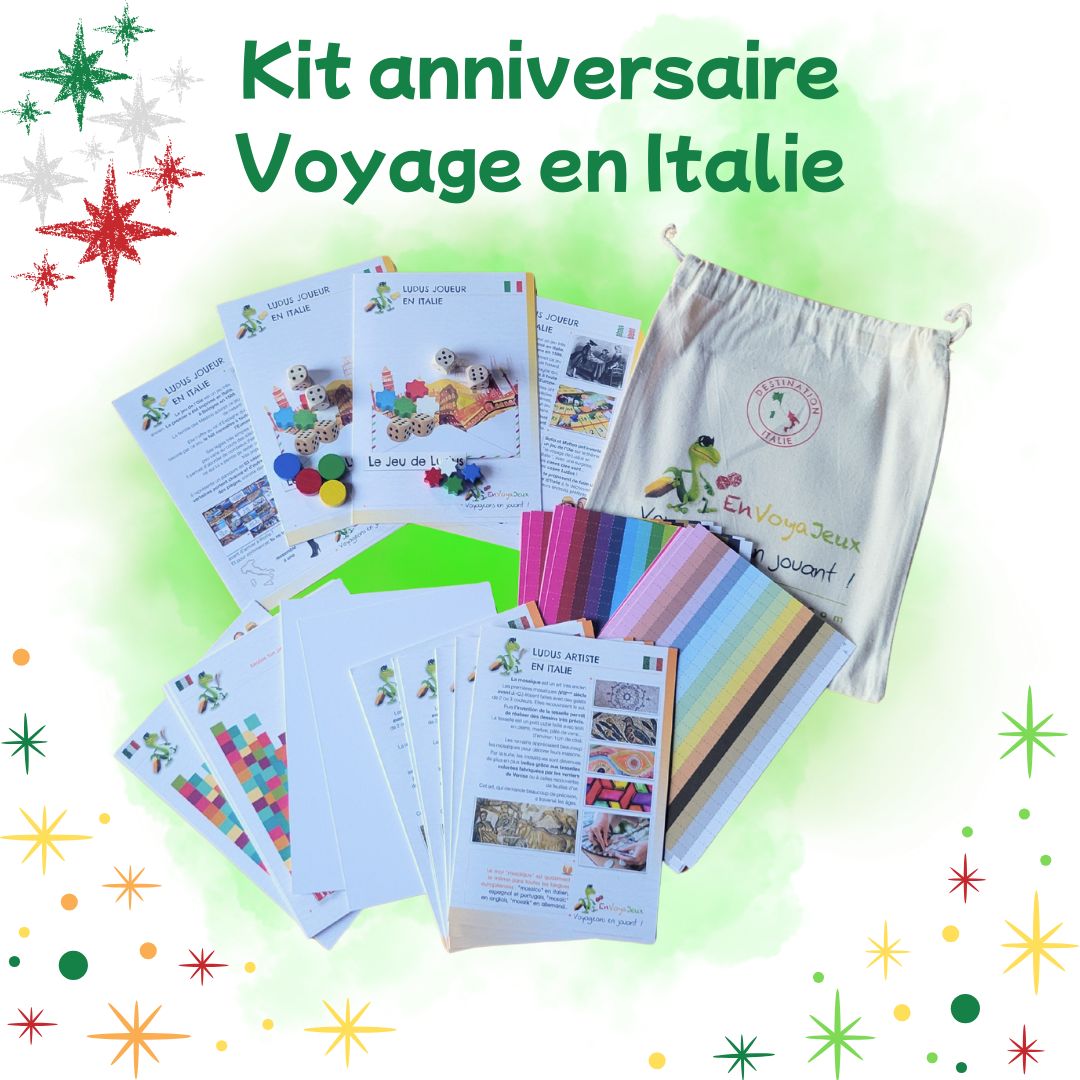 Kit anniversaire "Voyage en Italie"