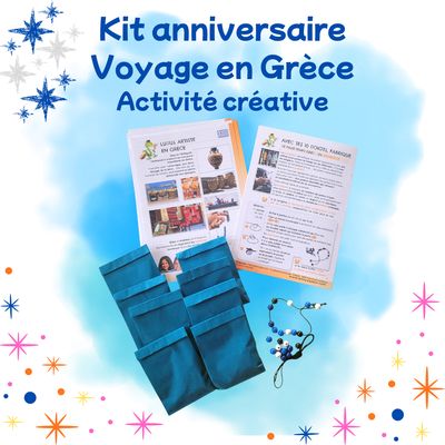 Kit anniversaire "Voyage en Grèce"
