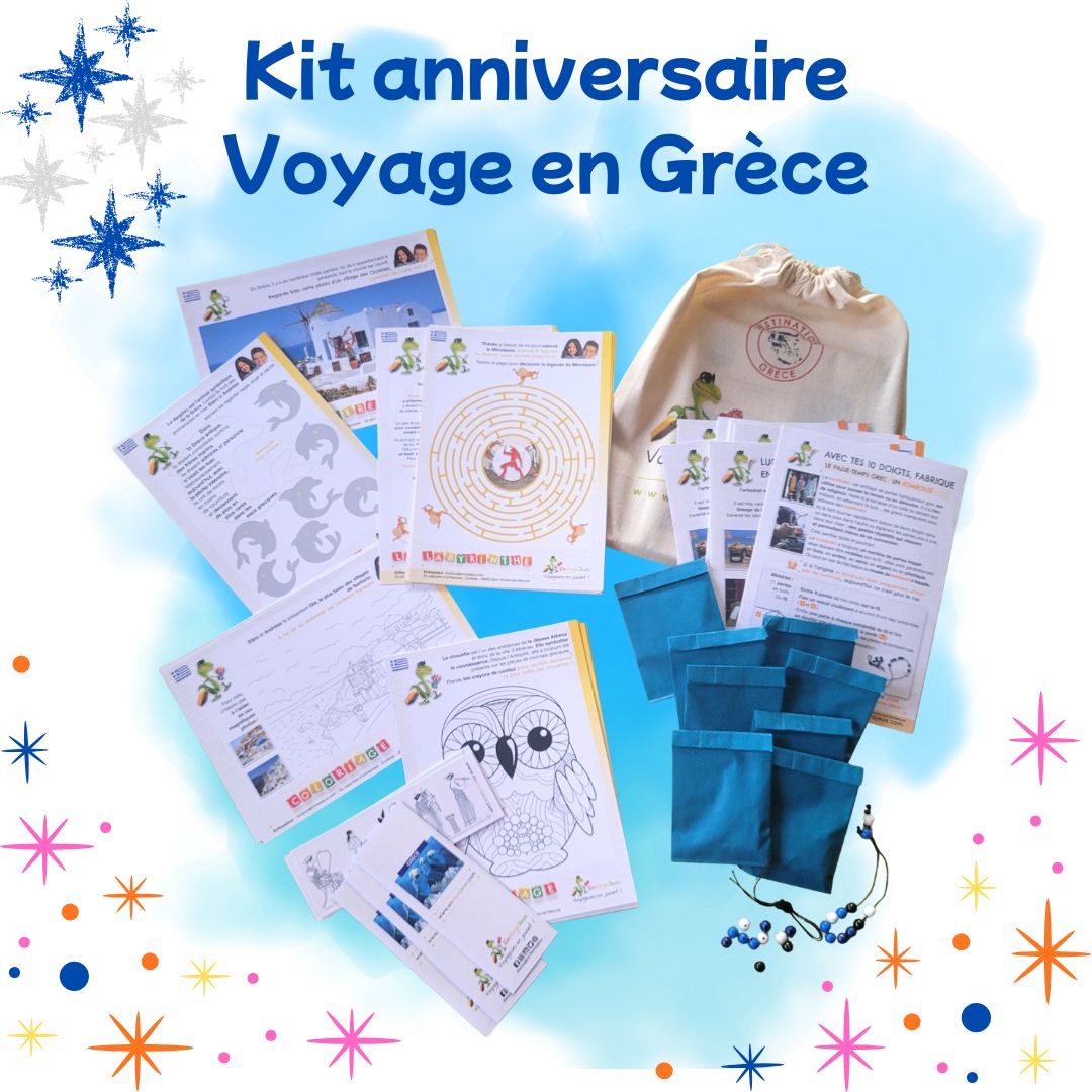 Kit anniversaire "Voyage en Grèce"