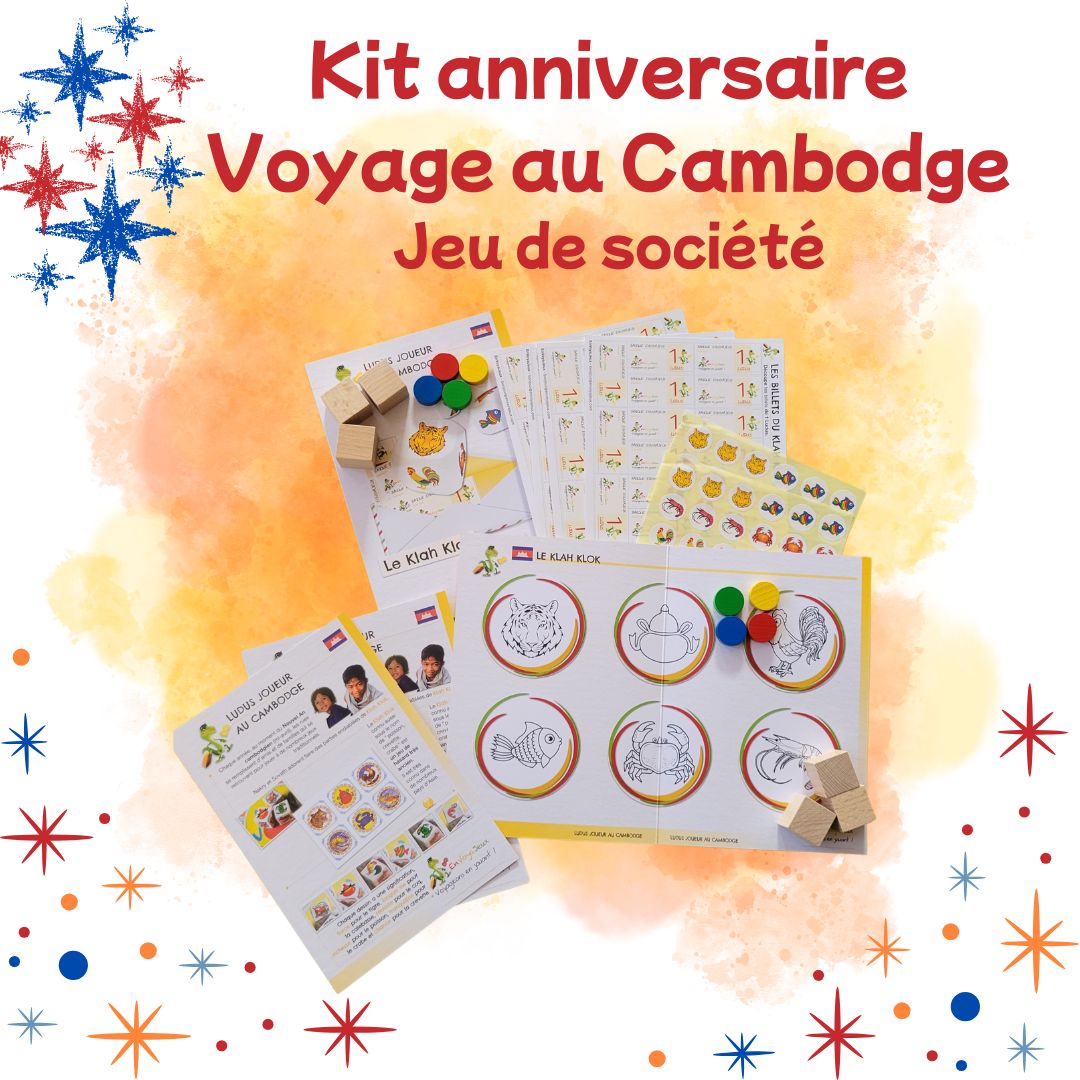 Kit anniversaire "Voyage au Cambodge"