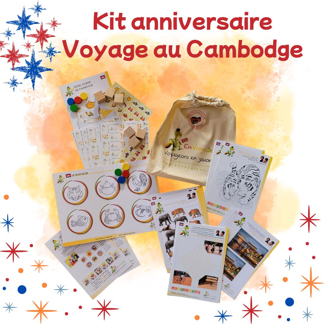 Kit anniversaire "Voyage au Cambodge"