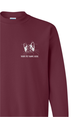BURGUNDY PORTRAIT CREWNECK