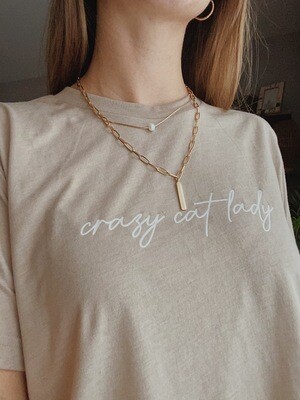 CRAZY CAT LADY TEE