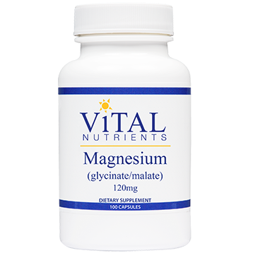 Vital Nutrients Magnesium (Glyc./Malate) 120 mg 100 caps (EE MAG44)