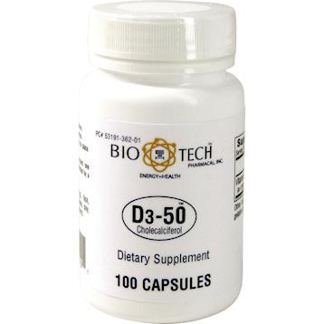 Bio-Tech D3-50 50,000 IU 100 caps (EE B01101)