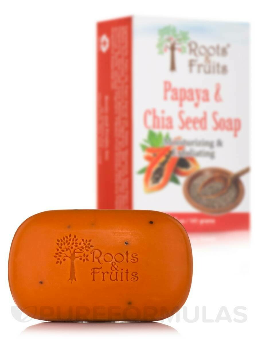 Papaya Chia Seed Soap  5 outs