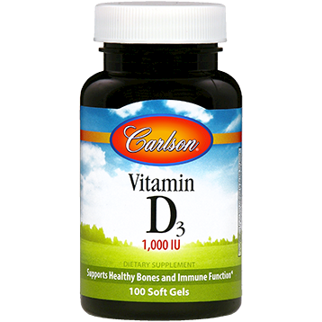 Carlson Vitamin D 1,000IU [25Mcg] 100 gels
(EE VIT93)