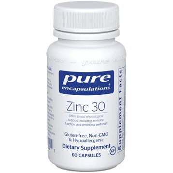 Pure Encapsulations Zinc 30 60 Capsules (EE ZIN37)