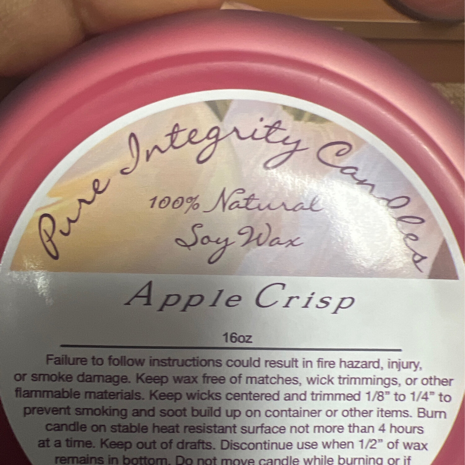 Apple Crisp Soy Wax Candle (16oz)