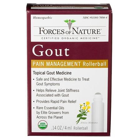 Forces of Nature – Natural, Organic Gout Relief (4ml) Non GMO, No Harmful Chemicals –Fast Acting Relief for Inflammation, Discomfort, Burning Pain Caused (EE F01134)