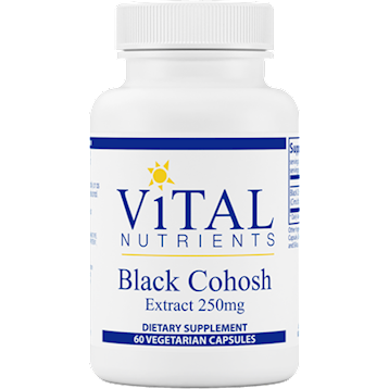 Vital Nutrients Black Cohosh Extract 250 mg 60 caps (EE BLA41)