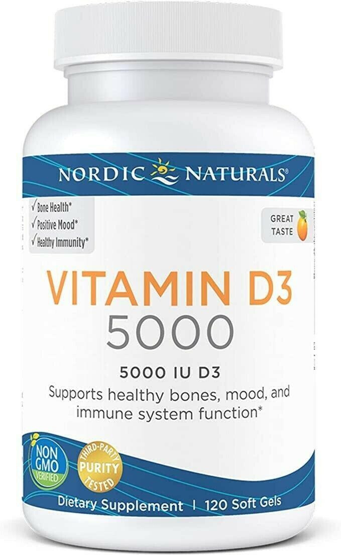 Nordic Naturals Vitamin D3 5000 Gummies Passion Fruit 30 ct (EE N31152)