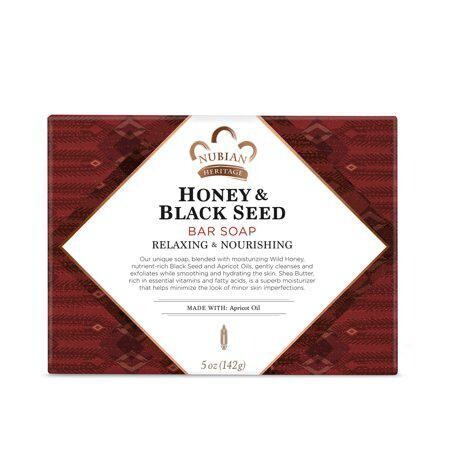 Nubian Heritage Honey &amp; Black Seed Bar Soap 5 oz