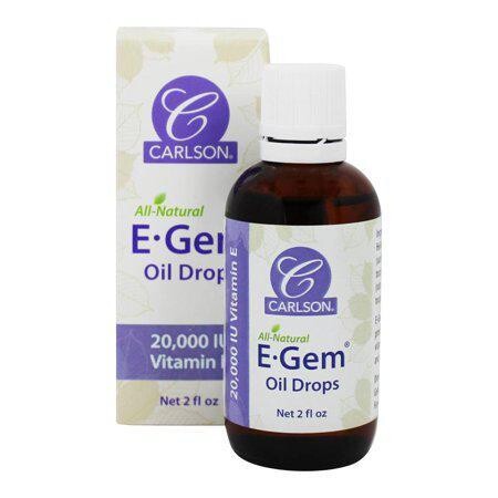 Carlson Labs - E Gem Natural Vitamin E Nourishing Oil Drops 20000 IU (EE EGE10)