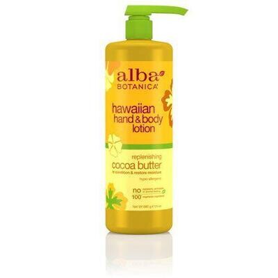Alba Botanica Hawaiian Hand and Body Replenishing Cocoa Butter 7 oz (PA 11828)