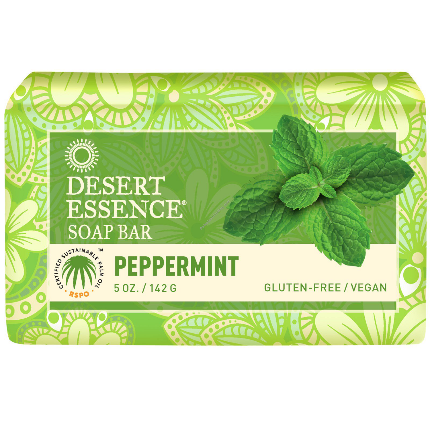 Desert Essence Peppermint Bar Soap 5oz PA(184207)