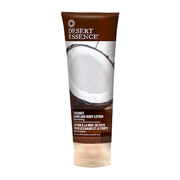 Desert Essence Coconut Hand &amp; Body Lotion 8 fl oz (EE D37432)