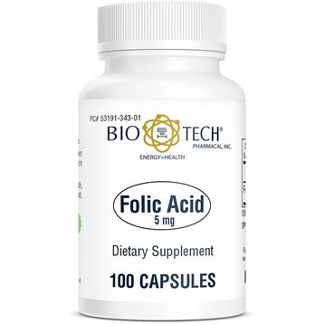 Folic Acid 5mg 100 caps Biotech