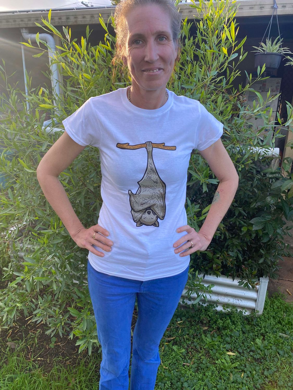 T-Shirt - Flying Fox Ladies, Size: Small, Colour: White