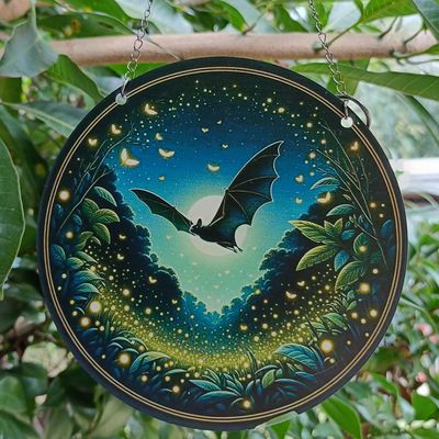 Window Pendant - Night Bat 