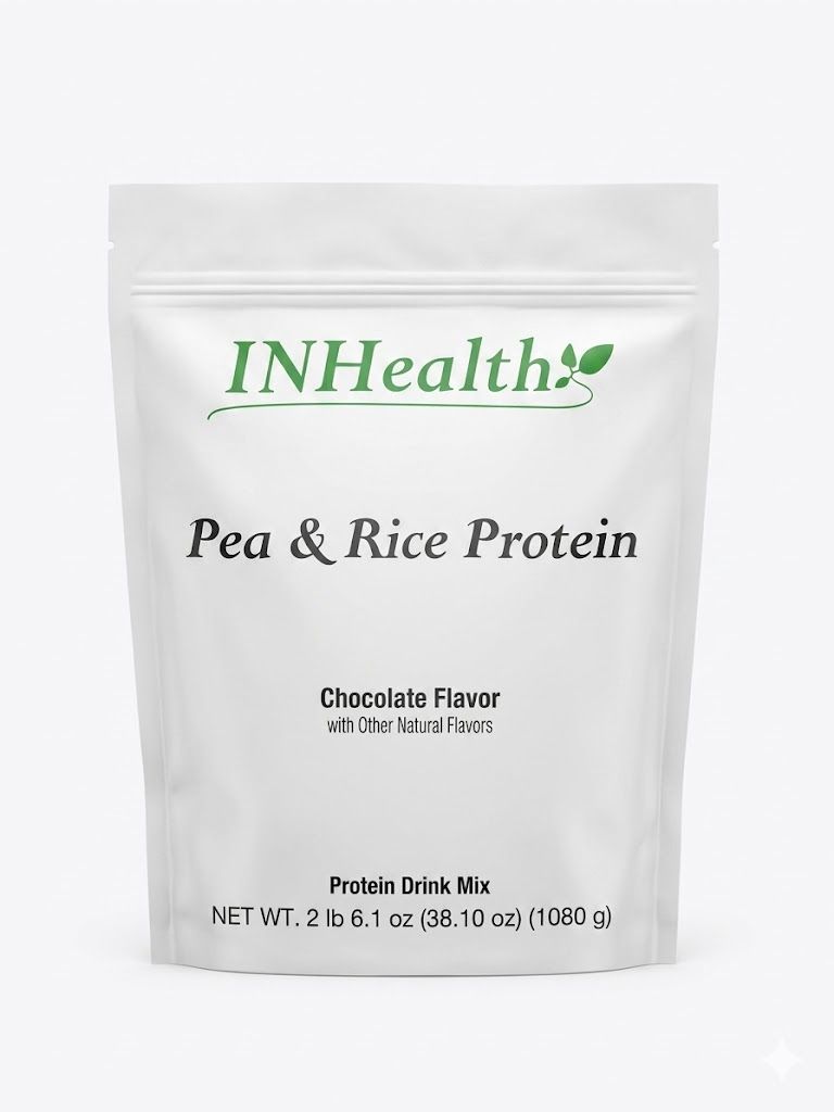 INHealth Pea & Rice Protein 30 Servings, Flavor: Chocolate