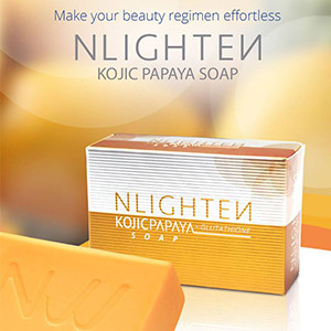 NLIGHTEN KOJIC PAPAYA WITH GLUTATHIONE SOAP