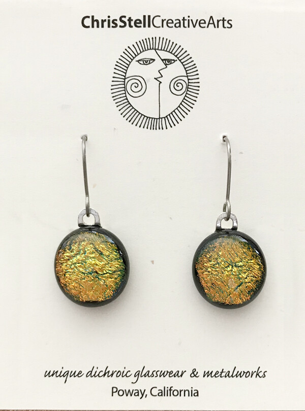Dichroic Glass Earrings