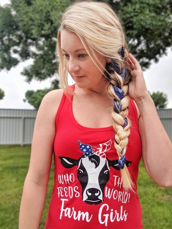 Who Feeds the World Red Tank Top