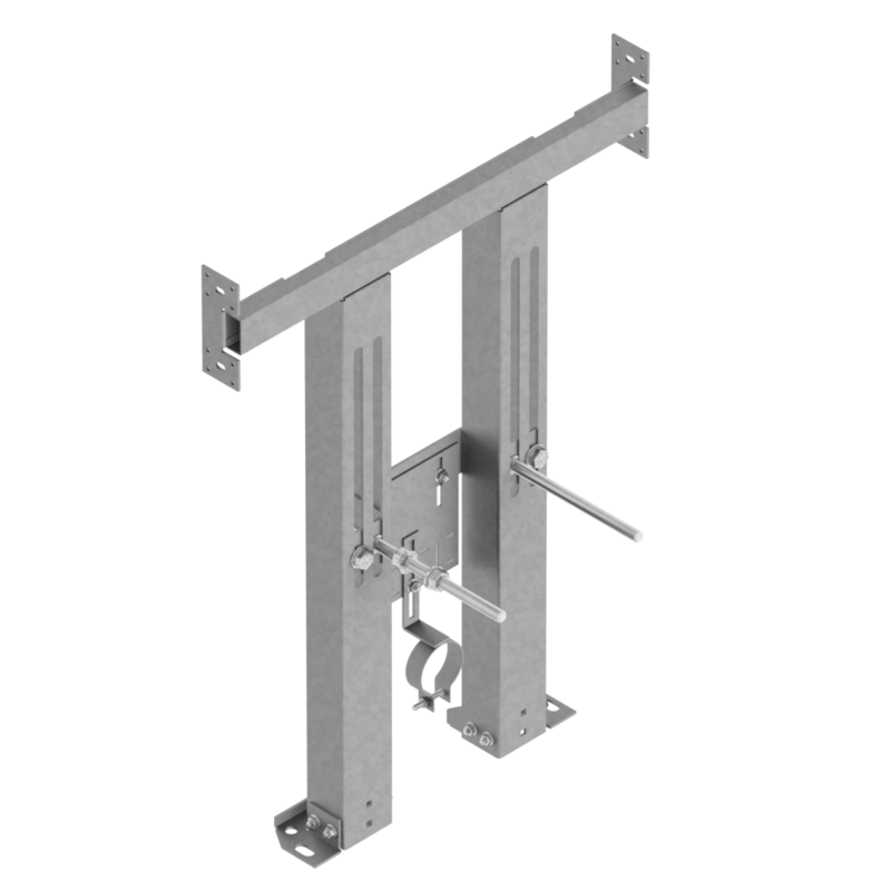 SUPPORTO BIDET SOSPESO CON PIASTRA EASY-FIX - SERIE TS