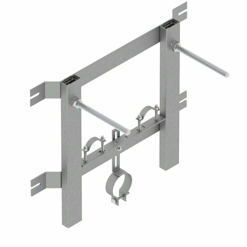 SUPPORTO LAVABO CON COLLARI - SERIE ME